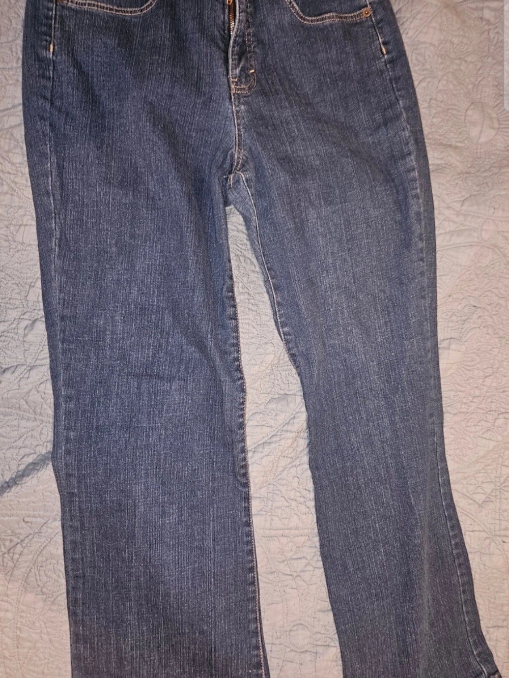 Gloria Vanderbuilt 12 Average Classic Women's Dark Blue Straight-Leg Jeans